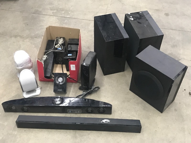 lot 51 image: Samsung Sound Bar & Surround Sound ...