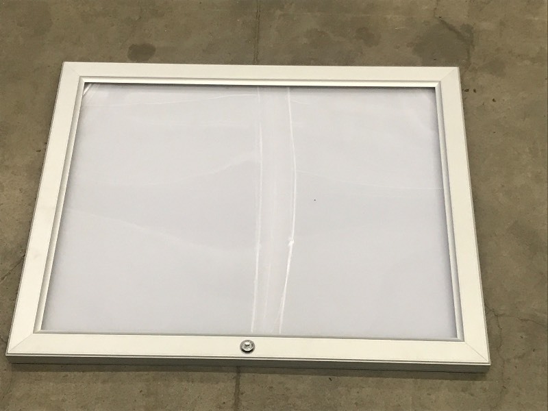 lot 58 image: (4) Unused 2x2 Aluminum Display C...