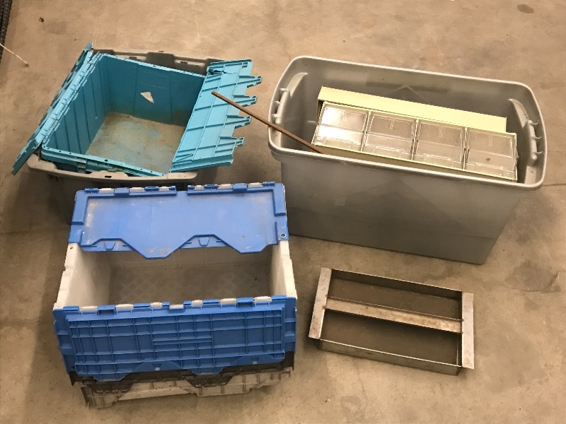 lot 69 image: Lot Of Assorted Plastic Storage Tot...