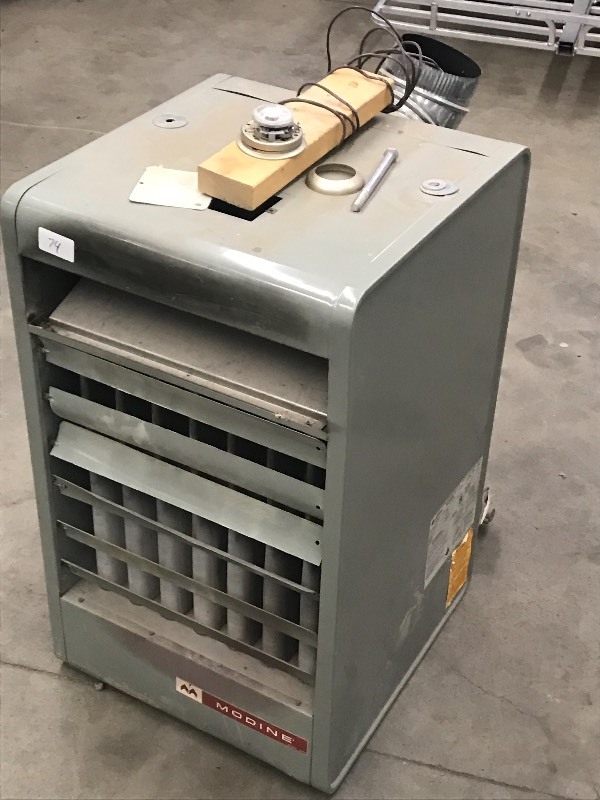 lot 74 image: Modine 80000 BTU Natural Gas Overhe...