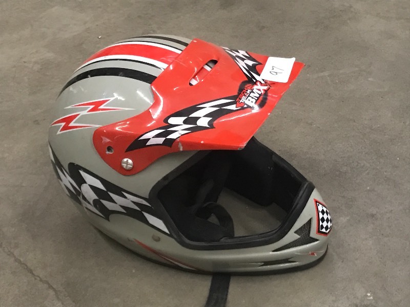 lot 97 image: TechTeam BMX Helmet, Unknown Size, ...