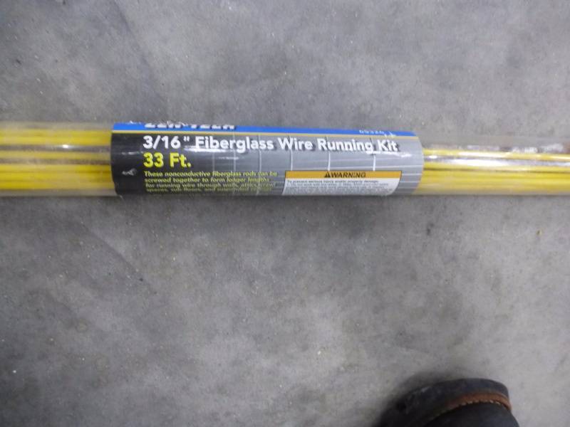 Fiberglass wire running kit