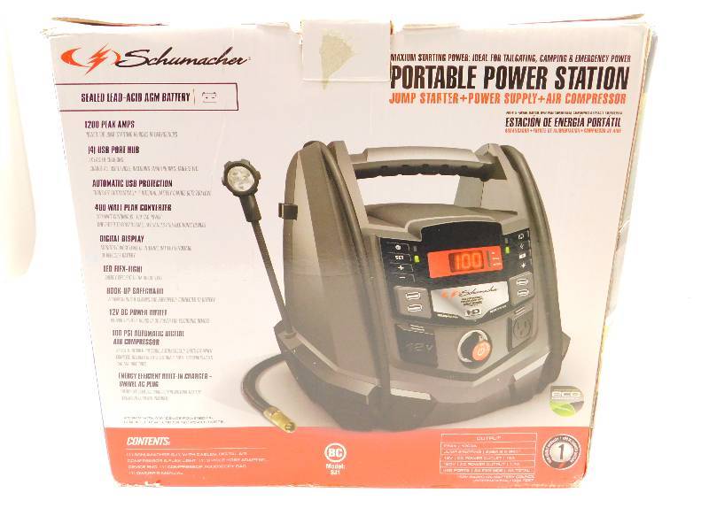 lot 1 image: Schumacher 1200A Portable Power Station