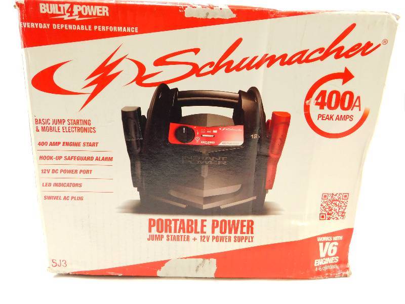 lot 3 image: Schumacher 400amp Portable Power Jump Starter  12v Power Supply