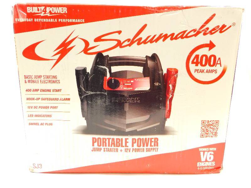 lot 4 image: Schumacher 400amp Portable Power Jump Starter  12v Power Supply