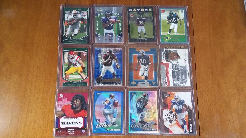 Group of 12 Star Rookie Football Cards