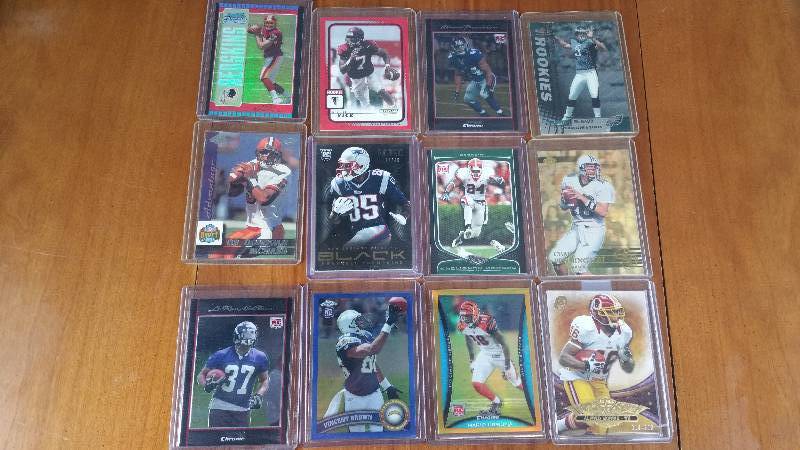 Group of 12 Star Rookie Football Cards