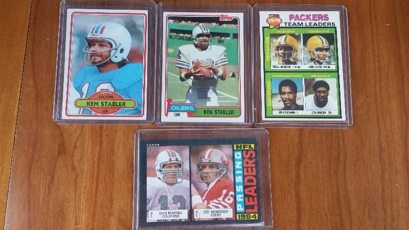 Montana, Marino, Vintage Football Cards