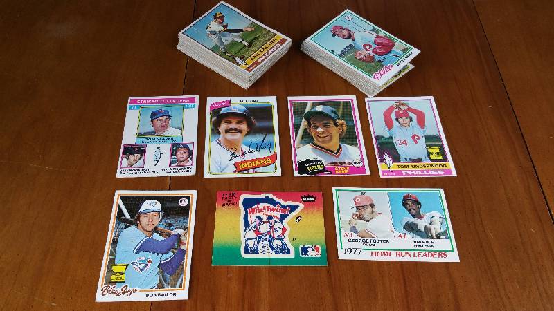 Larger Group of 1970s early 1980s Baseball Cards