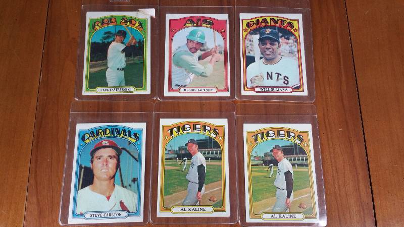 1972 Topps Star Cards Mays, Jackson, Kaline, Etc.