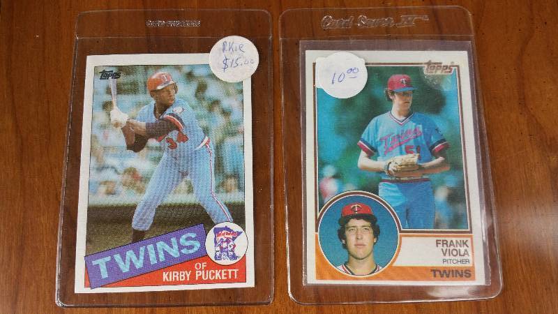 Kirby Puckett & Frank Viola Rookie Cards