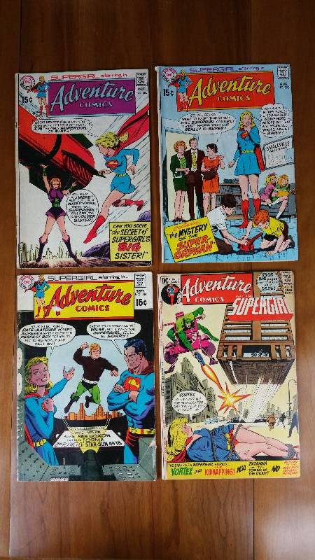 (4) Vintage Supergirl Adventure Comics