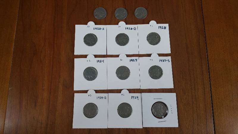 (12) Buffalo Nickels
