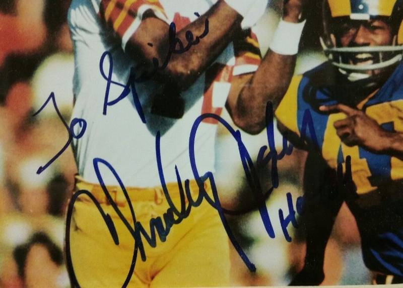 Charley Taylor #42 Framed Matted Photo Signed 8x10 1984 HOF Washington Redskins