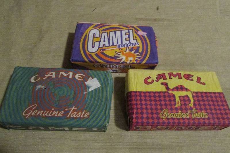 lot 20 image: Vintage Camel Matchbooks