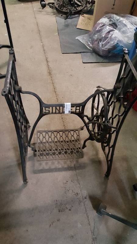 Antique Sewing Machine Base - Singer