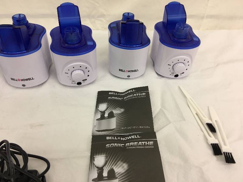 lot 13 image: Five BellHowell Ultrasonic Personal Portable Humidifier-Cool Mist- lasts up to 12 hours per water bottle retail $29 each