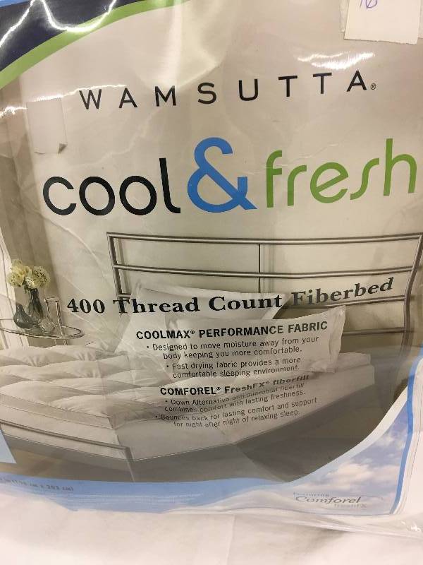 lot 46 image: cool and fresh king fiberbed retail $129