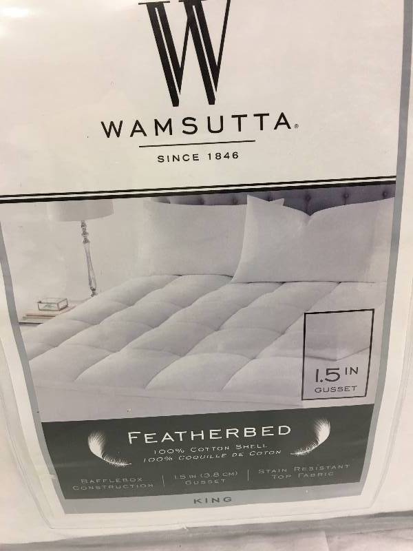 lot 50 image: wamsutta king featherbed