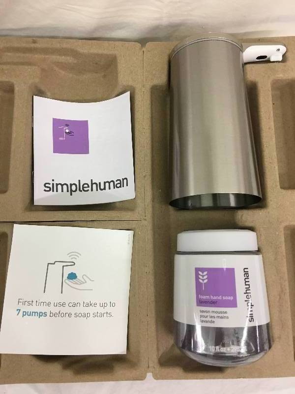 lot 61 image: 6 pack simply human soap dispensers
