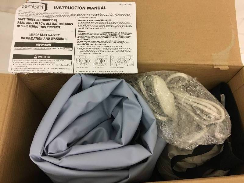 lot 64 image: aerobed 12 airbed twin retail $79