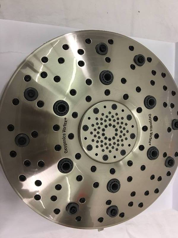 lot 89 image: oxygenics vortex shower head retail $69