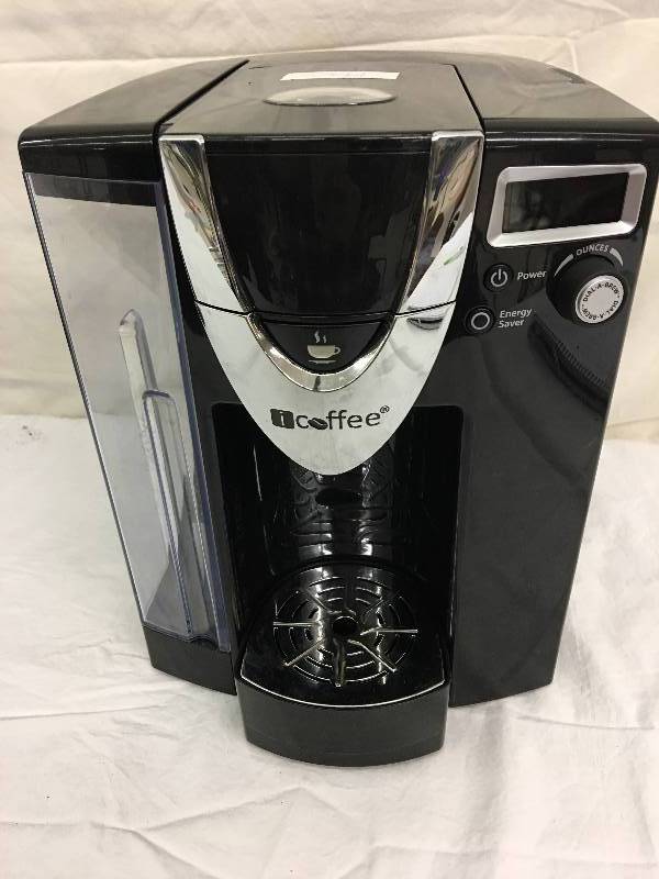 lot 198 image: Icoffee Rss600 Opus Single Serve Brewer Provides an Exquisite Cup of Smooth Tasting Coffee Every Time retail $189