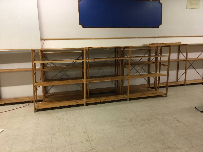 lot 228 image: 115 feet of Backroom Storage Shelving