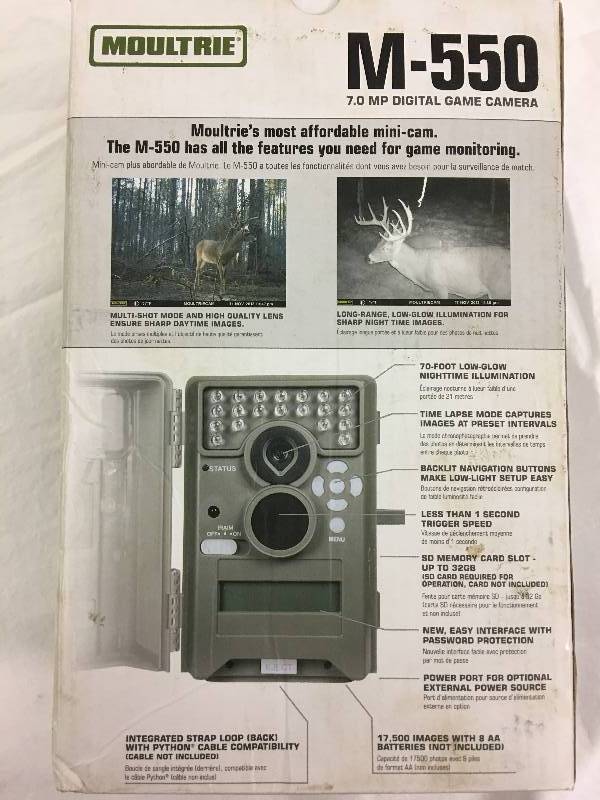 lot 232 image: Moultrie M-550 Game Camera retail $109