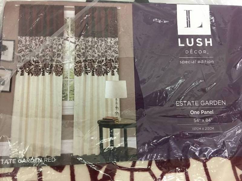 lot 266 image: 2 lush 54x84 curtains