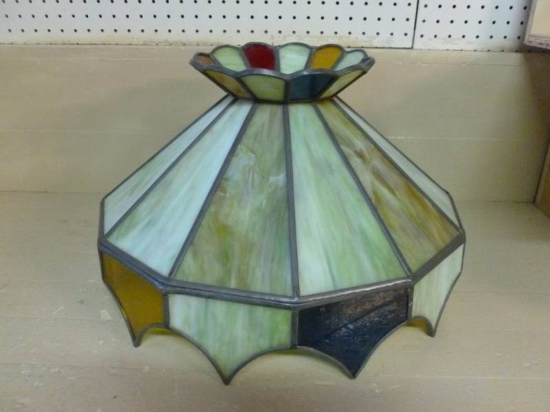 Vintage Leaded Glass Type Shade