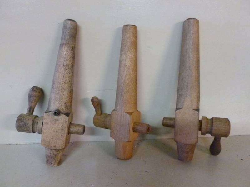 Vintage Whiskey Barrel Taps
