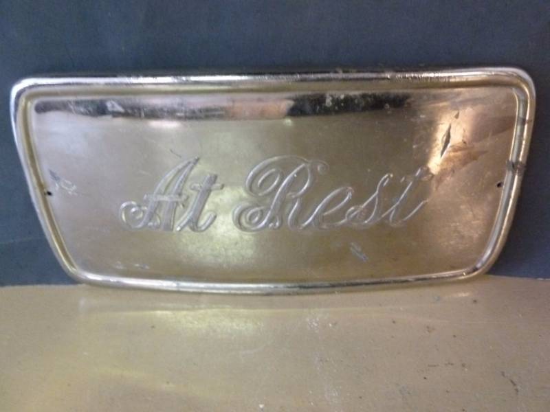 Vintage Casket Marker