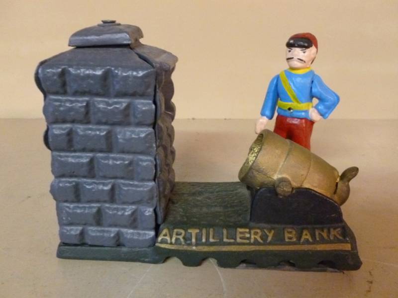 Cast Iron Coin Bank