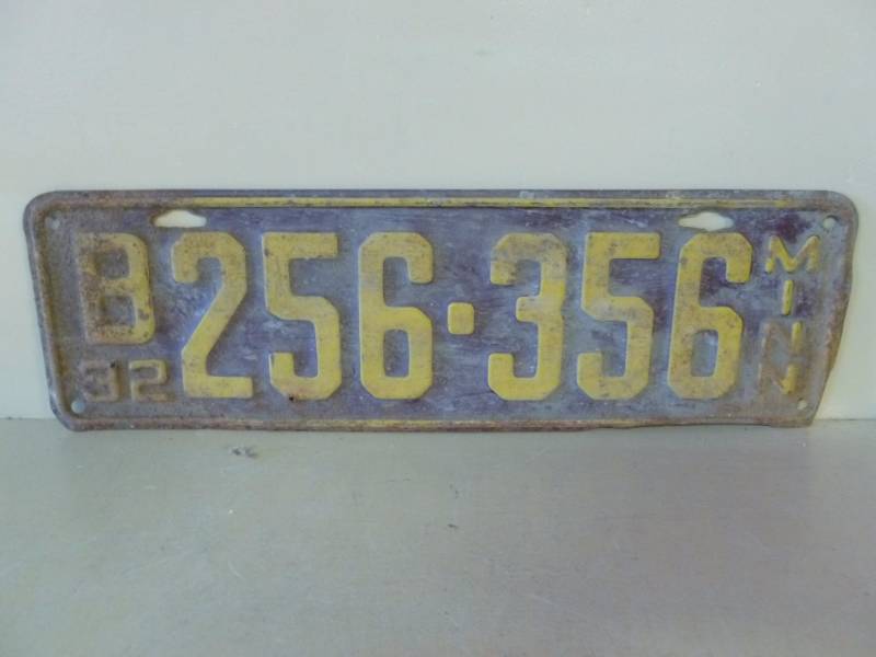Vintage License Plate