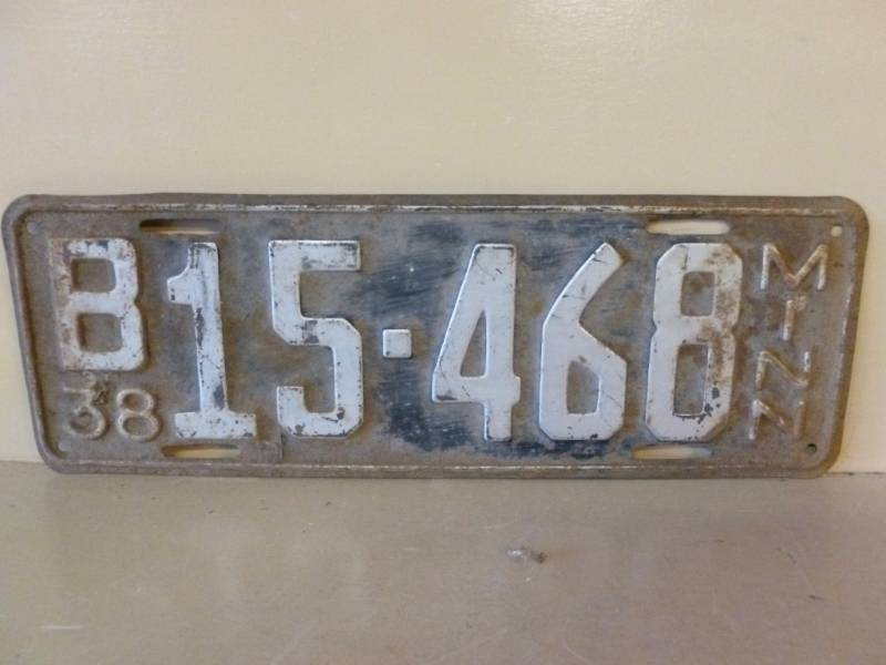 Vintage License Plate