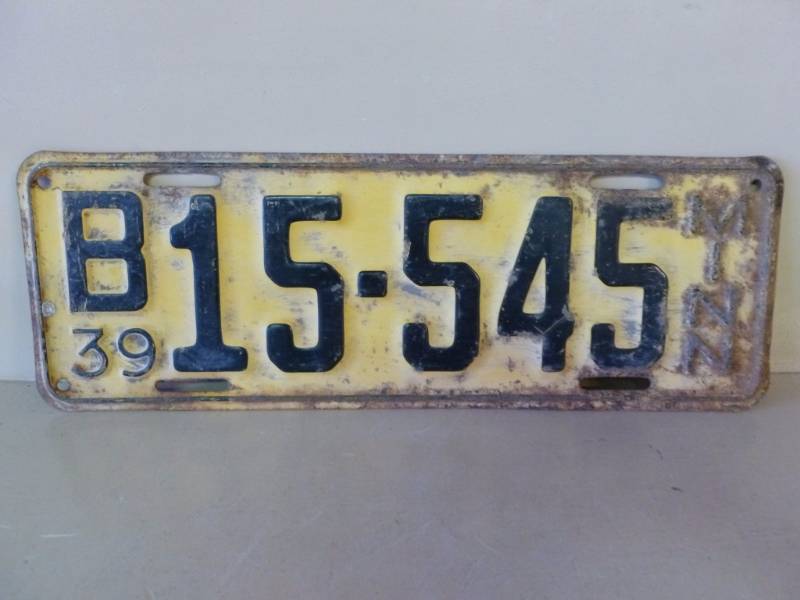 Vintage License Plate