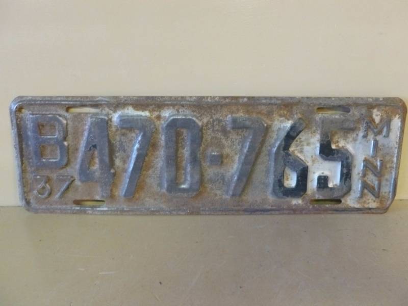 Vintage License Plate