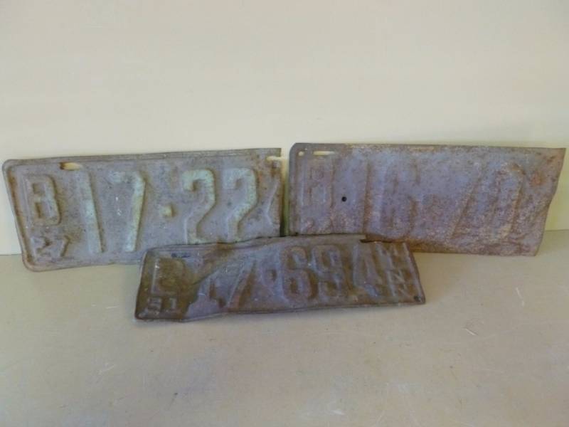Vintage License Plate