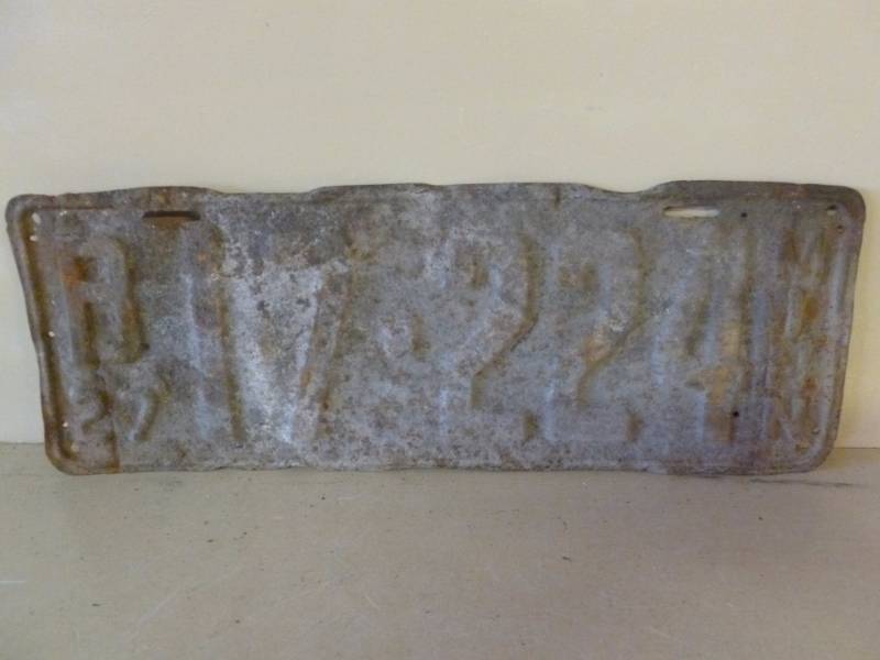Vintage License Plate