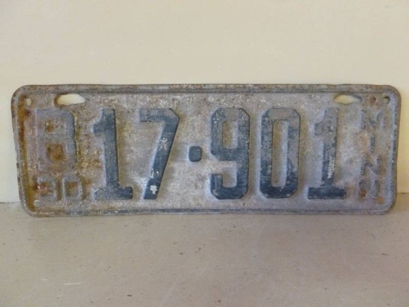 Vintage License Plate