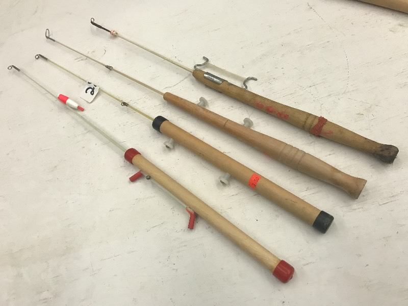 lot 28 image: Lot Of (4) Vintage Ice Rods ...