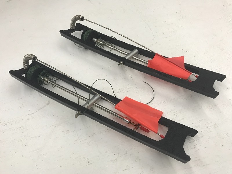 lot 35 image: Lot Of (2) Ice Fishing Tip-Ups