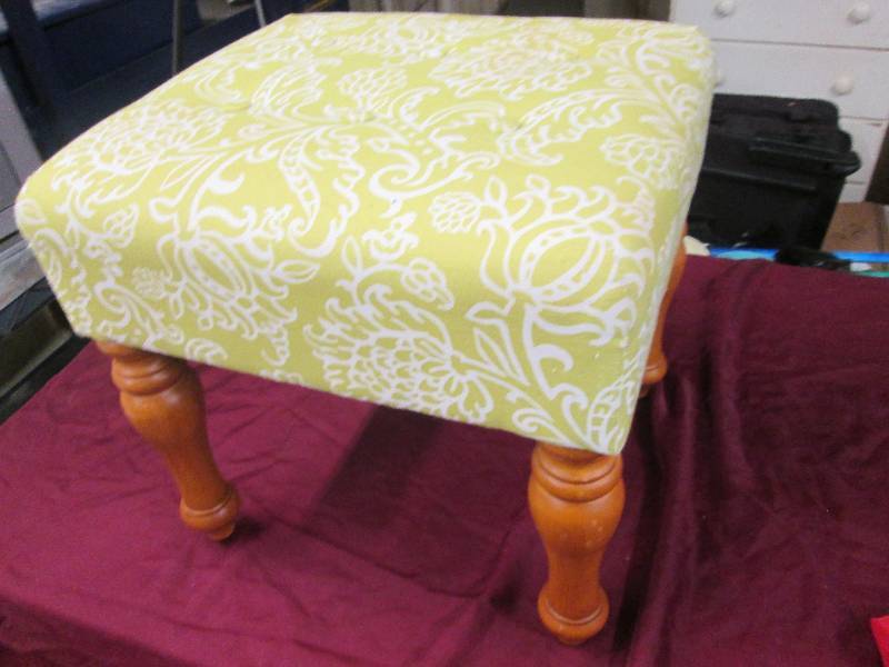 Lime Fabric Ottoman...