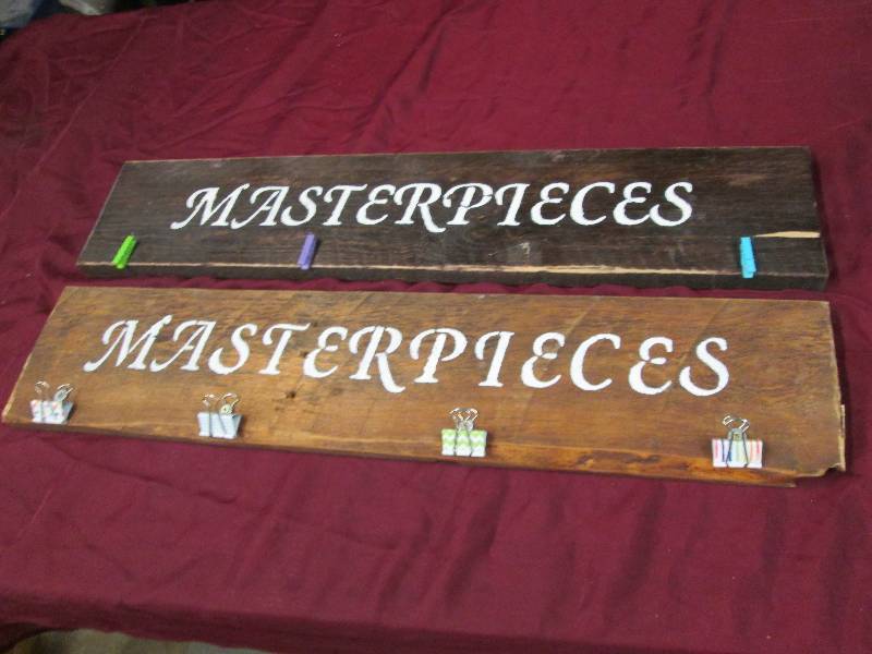 Lot of 2 Masterpieces Hangers...