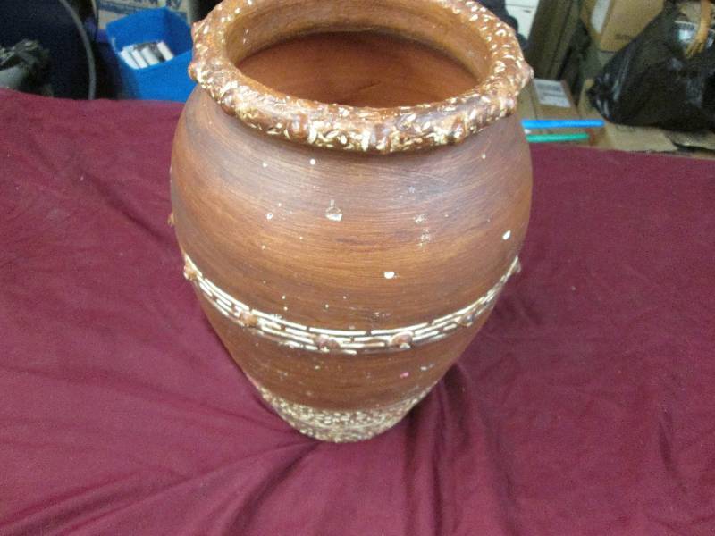 Pottery Floor Vase 16 inches high...