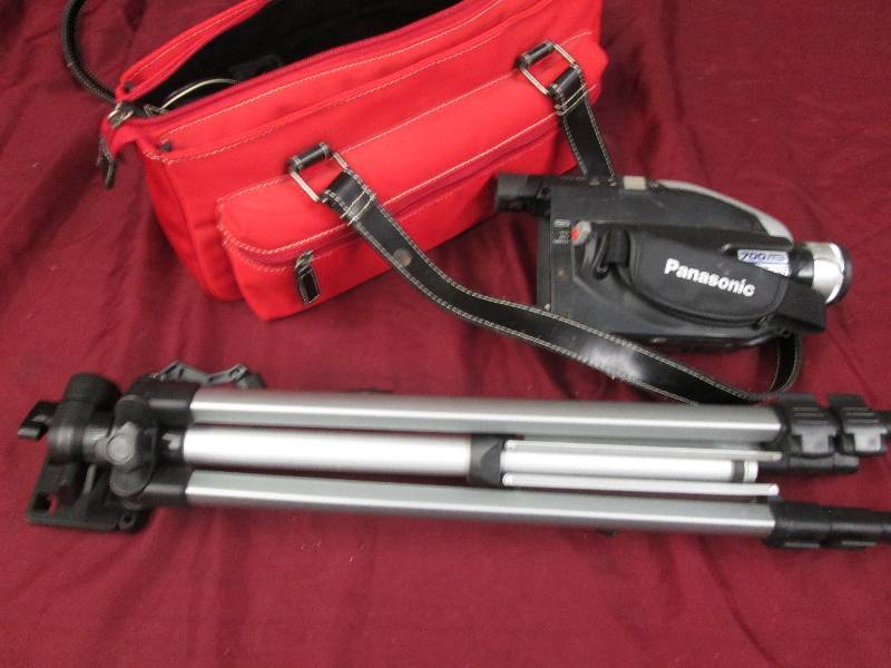 Panasonic Camcorder with case & tri...
