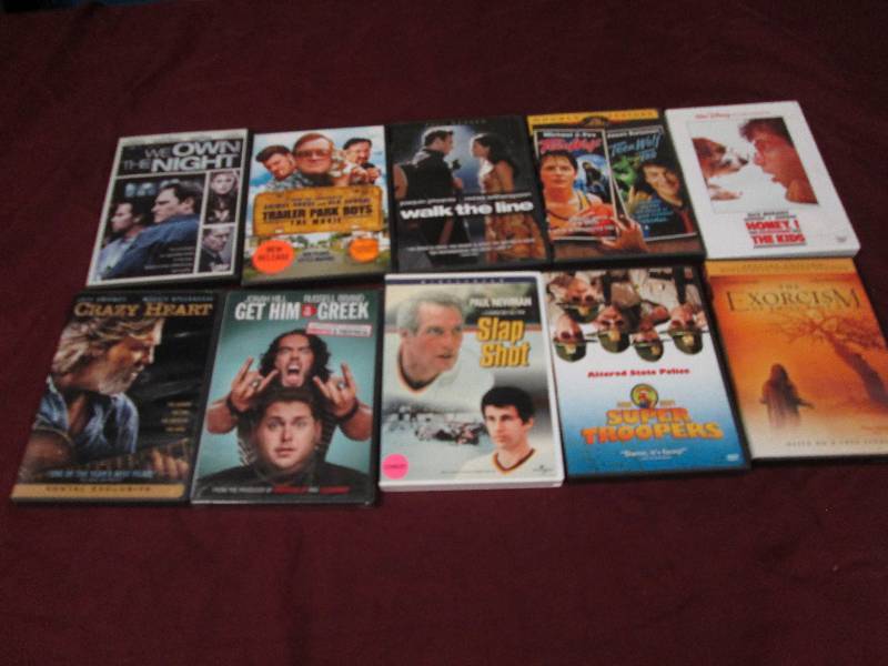 Lot of 10 Assorted DVD Movies...