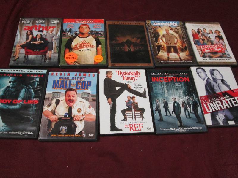 Lot of 10 Assorted DVD Movies...