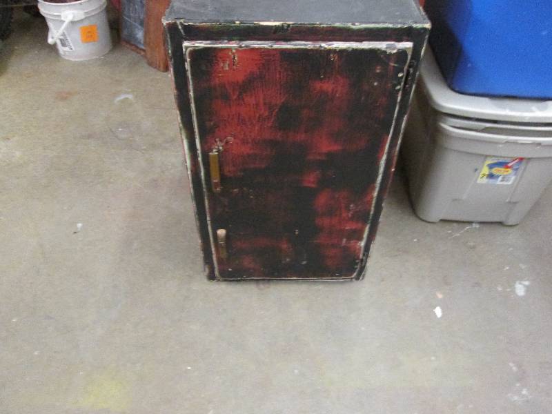 Black Painted Storage Cabinet 30 in...